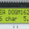 EA DOGM162E-A LCD text module, 48.3 x 12 mm, yellow / green