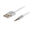 KABEL DO APPLE AUDIO USB-A(M)-JACK(M) 4PIN 3.5MM 1M BIAŁY 10-PACK LANBERG