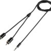 Audio kabel SpeaKa Professional SP-7870484, RCA/Cinch, Jack, 1.50 m