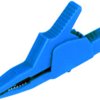 Alligator clip, blue, max. 30 mm, L 85 mm, CAT II, socket 4 mm, 972405102