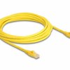 kabel LAN Delock 80104, 1 szt., RJ45, CAT 6a, U/UTP, 5.00 m, żółty