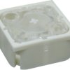 Short-stroke pushbutton, 1 Form A (N/O), 100 mA/42 V AC/DC, unlit , actuator (white, L 0.7 mm), 2.9 N, THT, 3.14.001.001/0000