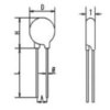 V10N391 Warystor  fi10, 650V, max. 320VDC 250VAC