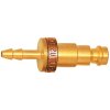 Insertion grommet, L 47 mm, 35 bar, brass, for jacks, 107642