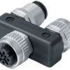 Adapter, 2 x M12 (5 pole, socket/plug) to M12 (5 pole, socket), Y-shape, 79 5212 00 05