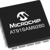 Mikrokontroler Microchip AT91 PQFP 208-pinowy Montaż powierzchniowy ARM 8 kB 32bit CAN: 180MHz RAM:8 kB Ethernet:1