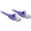 LINDY 48124 RJ45 Network Cable Cat.6 U/UTP 3m Violet Snagless PVC Patch Cable
