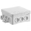 Puszka instalacyjna natynkowa typu NS6 85x85x40mm IP54 bezhalogenowa LSOH szara Fastbox&Hook SIMET