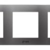 SZAFIR Ramka potrójna do łączników IP-44 szary mat RH-3Z/70