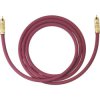 Oehlbach 20541 RCA Audio Subwoofer Cable 1.0m Bordeaux Gold Plated Connectors