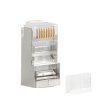 Wtyk LAN RJ45 8P8C kat. 6 FTP, otwór 1 mm, do drutu i linki, 20 szt., Lanberg