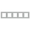 ASFORA Ramka 5 pięciokrotna pozioma aluminium EPH5800561 SCHNEIDER ELECTRIC