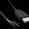 10080109 USB 2.0 A connector - free ends, 1.8 m, sw