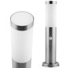 Lampa Ogrodowa Zewnętrzna E27 INOX SŁUPEK 45cm z Czujnikiem Ruchu Lilium Lumiled