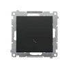 SIMON 55 Wyłącznik schodowy szybkozłącza czarny mat TW6.01/149 KONTAKT SIMON