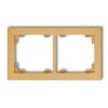DECO Ramka 2 podwójna uniwersalna z tworzywa złoty 29DR-2 KARLIK