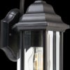 341244 Wall-mounted light, Saiph, 1x max. 60 W, E27, black, IP 23