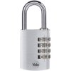 YALE YE3CB/38/131/1/S Silver Padlock 38mm Combination Secure Lock