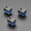 Step Switch with LED - Three Pack of Black with Red LED (PB86)