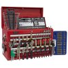 Sealey AP33059COMBO Topchest 5 Drawer With BB Runners - Red & 137pc Tool Kit