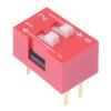 DS-02 APEM 2 Way Raised Actuator DIP Switch SPST