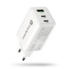 OUTLET Ładowarka sieciowa everActive GaN SC-655Q z gniazdem USB oraz 2x USB-C PD PPS QC4+ 65W