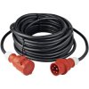as - Schwabe 61205 Cable Extension 16A Black 5m Heavy Rubber Construction Ready