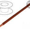 Przewód Silivolt-E 1x2,5mm2 linka Cu silikon brązowy 600V 61.7556-27