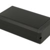 Obudowa; uniwersalna; P125.80.40; aluminium; 125mm; 80mm; 40mm; czarny; zaślepki czarne ABS; zdejmowany panel; RoHS