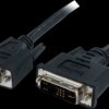 DVIVGAMM1M DisplayCable, DVI 12+5 plug to VGA plug, 1 m