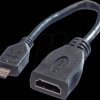 11995584 HDMI-A Buchse > HDMI Micro-D Stecker, mit Ethernet, 0,15 m