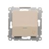 Simon 54 Premium Przycisk dzwonek” z podświetleniem LED (moduł) 16AX, 250V~, zaciski śrubowe kremowy DD1AL.01/41
