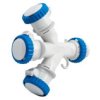 Adapter Kempingowy Wtyk 16A 3P Przemysłowy Ip67 , Gniazdo 3X16a 3P...