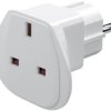 Adapter podróżny UK do UE, biały