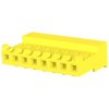 Socket housing, 8 pole, pitch 3.96 mm, straight, yellow, 3-643818-8