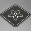 PCB Coaster with Gold Adafruit Logo