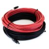 Set kabel fotowoltaiczny 4mm2 czerwony i czarny PV ze złączkami MC4 2x6m