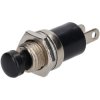 R-TECH 780521 Miniature Push to Break Switch Black