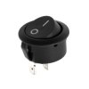PRZEŁĄCZNIK R5 KLAWISZOWY KOŁYSKOWY CZARNY 6A/250V 0-1