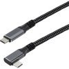 Maxtrack C531-3WL USB 3.2 Gen 2 USB-C Cable 3m Black 90 Deg Left Gold Plated