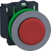 Pushbutton, unlabeled, unlit, groping, 1 Form B (N/C), waistband round, red, front ring light gray, mounting Ø 30.5 mm, XB5FL42C