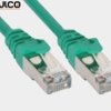 Patch cord FTP kat.5e CCA 1,0m zielony 5P45