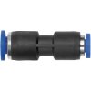 Connector, L 24.9 mm, 10 bar, plastic/brass, nickel-plated, for hose, 148866