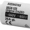 Bezpiecznik butelkowy diazed 25A gG Siemens 690/600V ac/dc