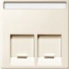 MERTEN Płytka czołowa podwójna do złącza RJ45 kremowy Sys M MTN469944 SCHNEIDER ELECTRIC