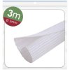Quadrios 24CA468 Braided Hose White Polyester 3 to 4 mm 3 m