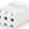 Socket housing, 3 pole, pitch 3.96 mm, straight, natural, 2132189-3