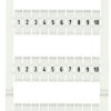 Marker card for terminal block plug, 793-3502