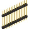 Pin header, 15 pole, pitch 2.54 mm, straight, black, 10056772