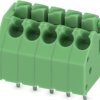 PCB terminal, 5 pole, pitch 3.5 mm, AWG 24-16, 8 A, push-in, green, 1984992